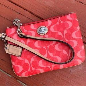 Cute Pink Coach Wallet/Wristlet